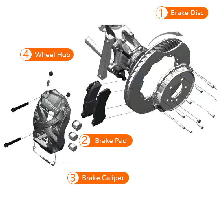 4605A201 BHS1106E F54126 Front Left Brake Caliper Mitsu-bishi L200 PAJERO