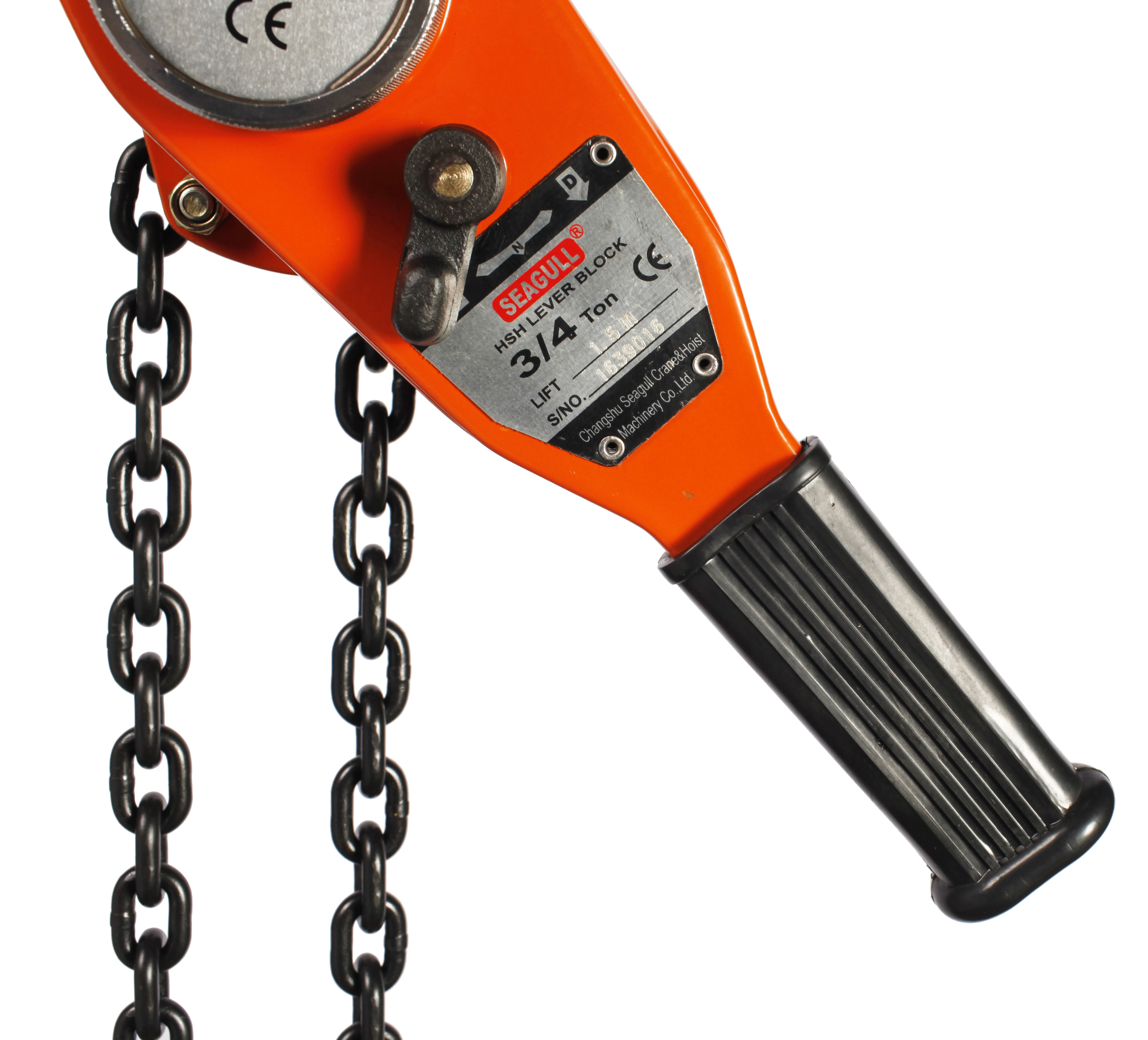 Red Lift Lever Block Chain Hoist Comealong Lift Puller Chain Lever Hoist 0.75 Ton