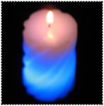Star/flower/square/round shape LED color changing candle with 100%paraffin wax