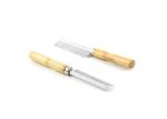 Aluminum Horse Grooming Comb Horse hair Cleaning Tool With Wood Handle