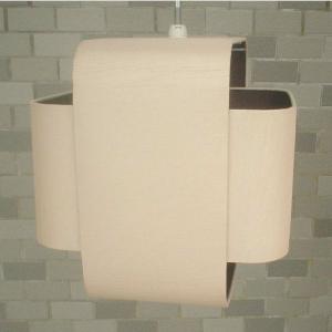 Quality OEM Fabric Cross Shaped Easy Fit Pendant Shade Cream And Chocolate wholesale