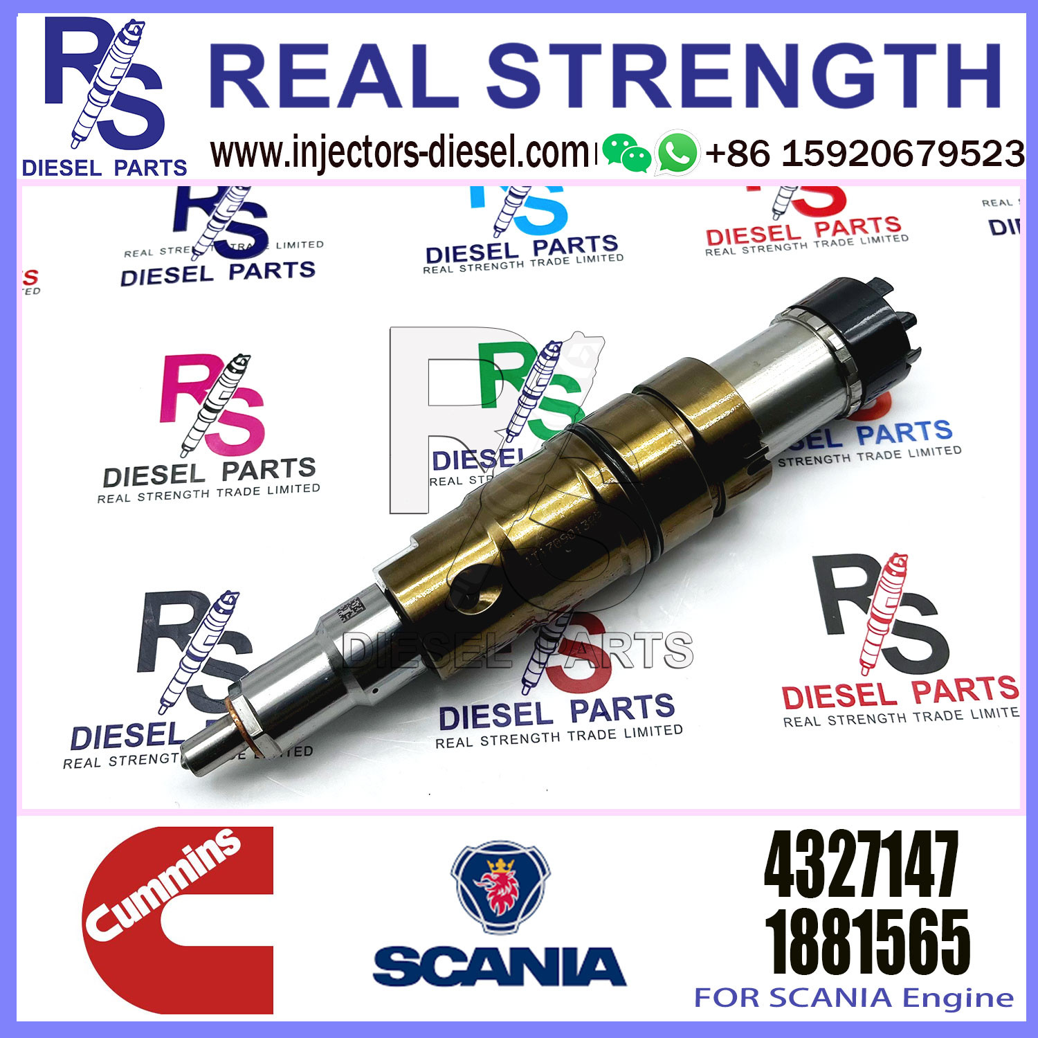 Common Rail Diesel Fuel Injector 2031835 1933612 2036181 for Scania RDC13A DC16A