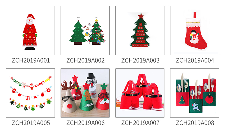 2mm Thickness Felt Banner For Christmas Party Decoration