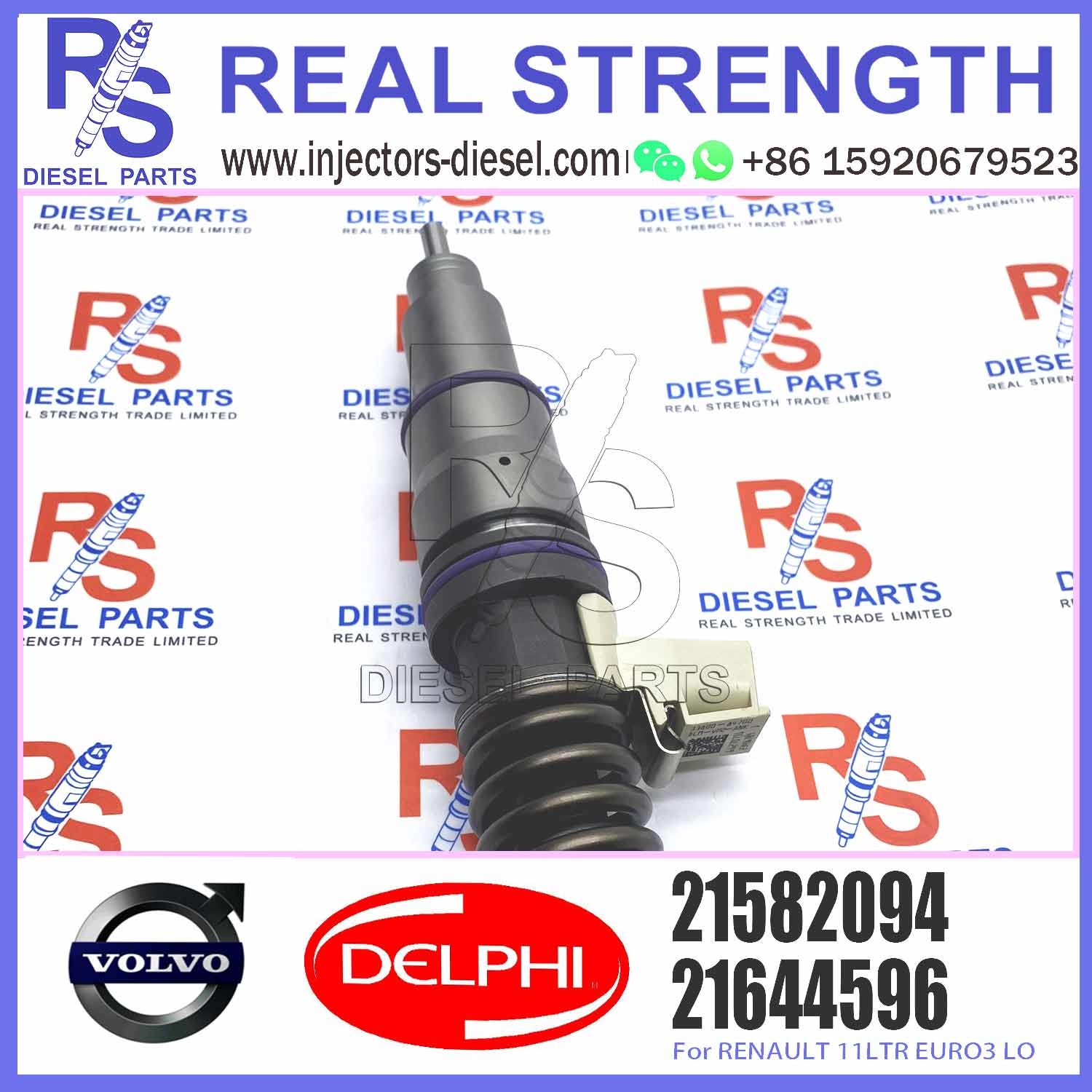21582094 BEBE4D35001 Diesel Fuel Injector For VOL-VO TRUCK RENAULT 11LTR EURO3 LO E3.18 7421582094 21644596 85003948