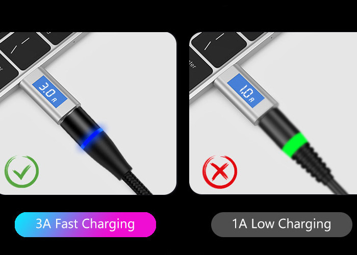 7PIN Cable 27g 360 Rotate Magnetic 3 In 1 Charging Cable