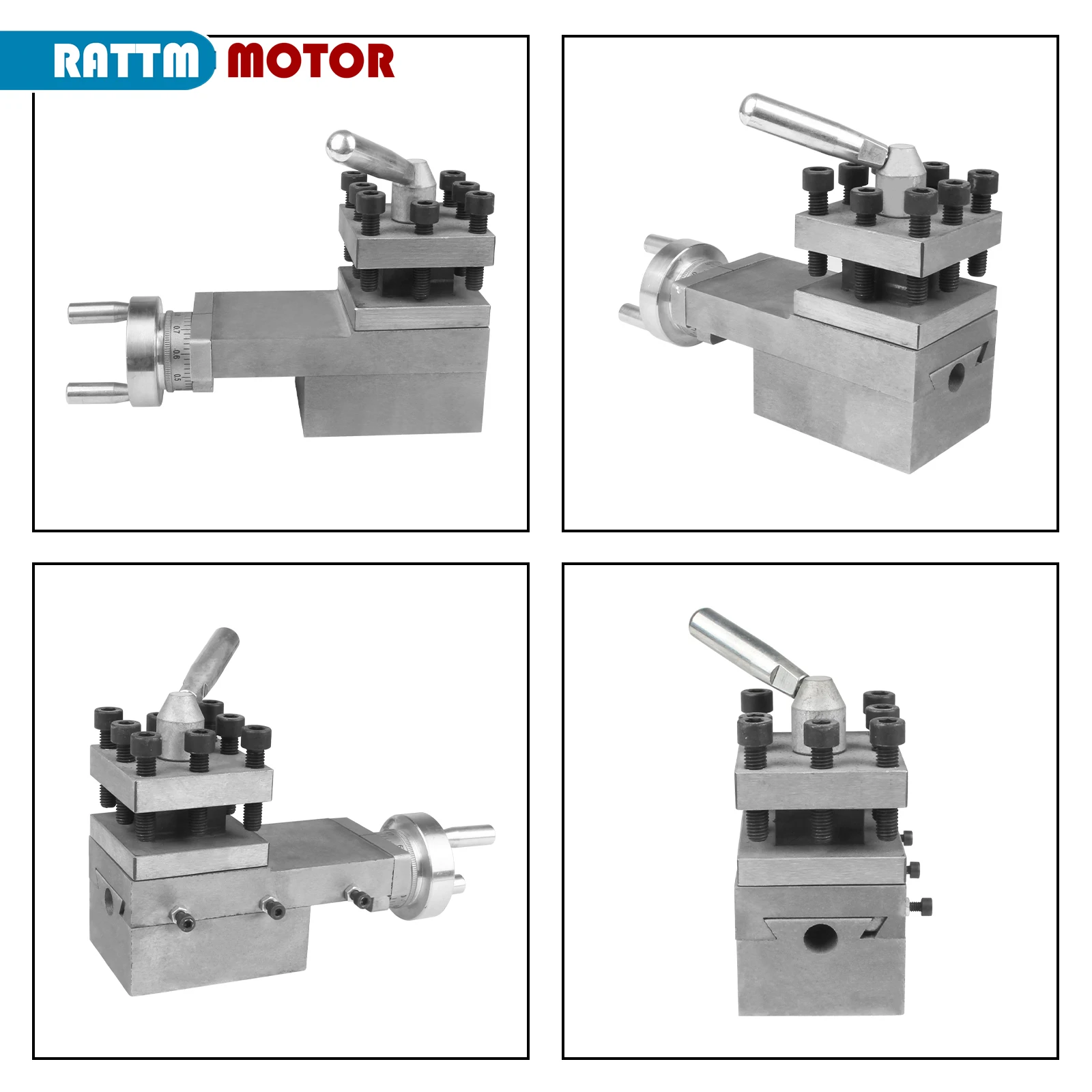 Lathe Turning Tool Holder Slide Compound Rest Assembly For WM210V-208A BHC210 HS210 JY210V CTC210