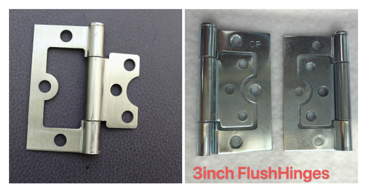 Flat Steel Durable Butterfly Flush Hinge , Pivot Hinge For Commercial Door