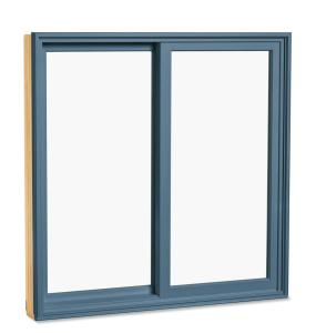 Quality Wood Grain Aluminum Sliding Window Double Glazed Wind Resistance wholesale