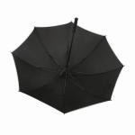 Black RPET Windproof Golf Umbrellas Reflective Perimeter Tape For Safety