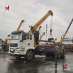 SHACMAN 6X4 Truck Mounted Crane 380HP Truck With Crane