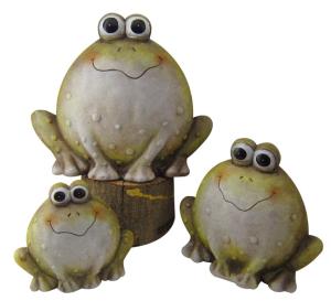 Quality Frogs Animal Garden Ornaments , Outdoor Animal Statues For Backyard wholesale