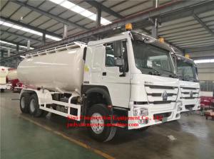 Quality Dry Powder Bulk Cement Transportation Truck Sinotruk Howo 6x4 / 8x4 30 Ton wholesale