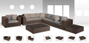 Quality 9pcs rattan big sofa set wholesale