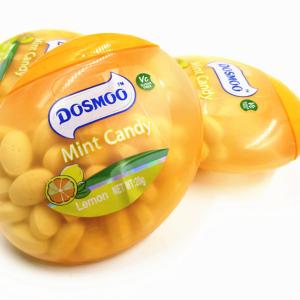 Quality HALAL Lemon Sugar Free Mint Candy Plastic Box Package wholesale
