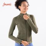 Front Zip Women Yoga Jacket Women Fitness Apparel Yoga Thumb Hole