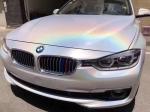 Temperature Resistant Adhesive Vinyl Car Wrap Laser White Sparkle Car Wrap