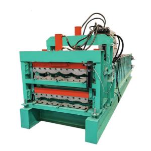 Quality Steel Metal Sheets Double Deck Roll Forming Machine For Wall Panels And Roofing wholesale