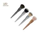 Silver Black Plastic Handle 6.1 Inch Beauty Brush Set