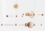 Modern Hotel Villa Lobby LED Pendant Lamp bedroom Chandelier Crystal Luxury