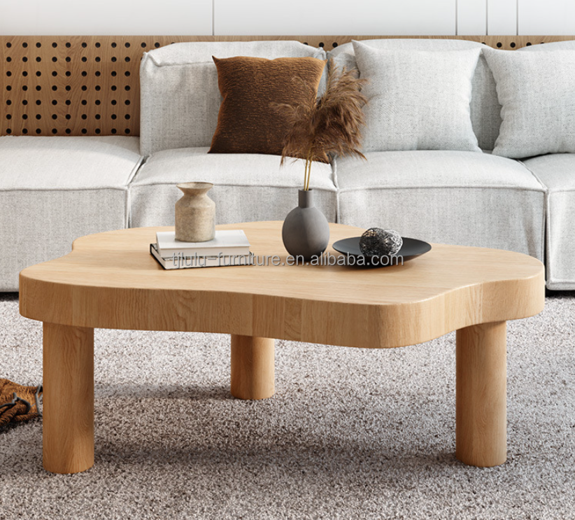 Simple Design Table for Tea and Coffee Park Living Room Furniture in Western Solid Wood Style