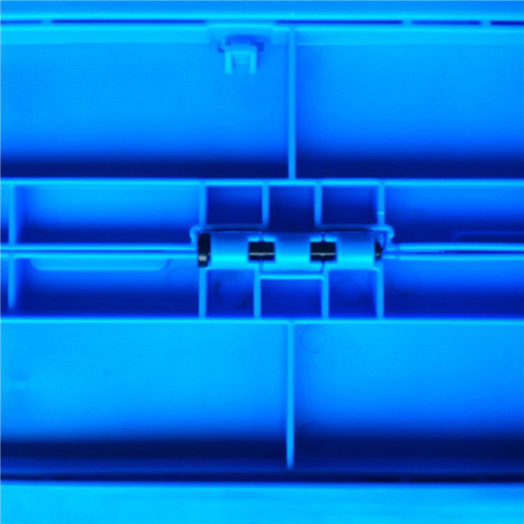 Stable Blue Collapsible Plastic Containers / Folding Plastic Crates