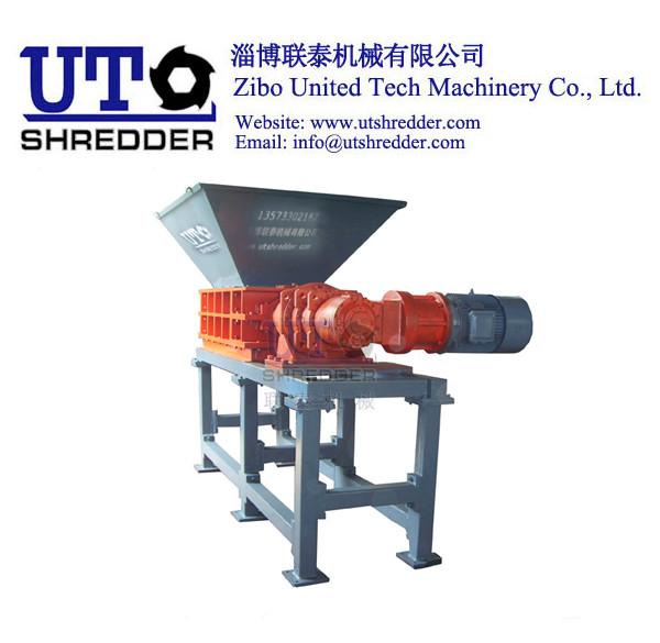 Double Shaft Shredder double shear crusher - high capactiy in tire, plstic, wood