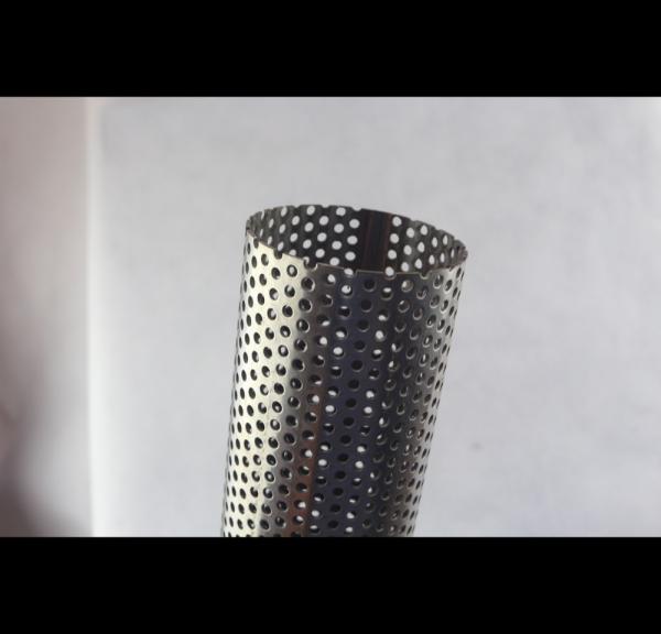 Cheap Polished Surface Perforated Muffler Tubing OEM Accepted Length  5.8 Meters for sale