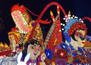 Quality Folk Carving Fabric Lanterns Of Traditional Culture Dramatic Characters Design wholesale