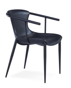Quality Modern Metal Wood 51x60x80cm Black Painted Dining Chairs wholesale