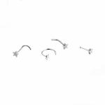 Fashion Jewelry Star Nose Studs Rings Pin Body Piercing Jewelry