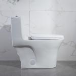 CUPC Siphonic Dual Flush One Piece Toilet With Soft Closing Cover Seat