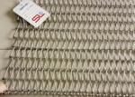 Flat 4m Stainless Steel Spiral Wire Mesh Conveyor Belt Durable