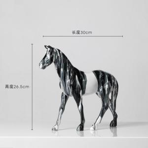 Quality Nordic Luxury Horse Ornaments Colorful Lighting Sculpture Design for Home Decoration wholesale