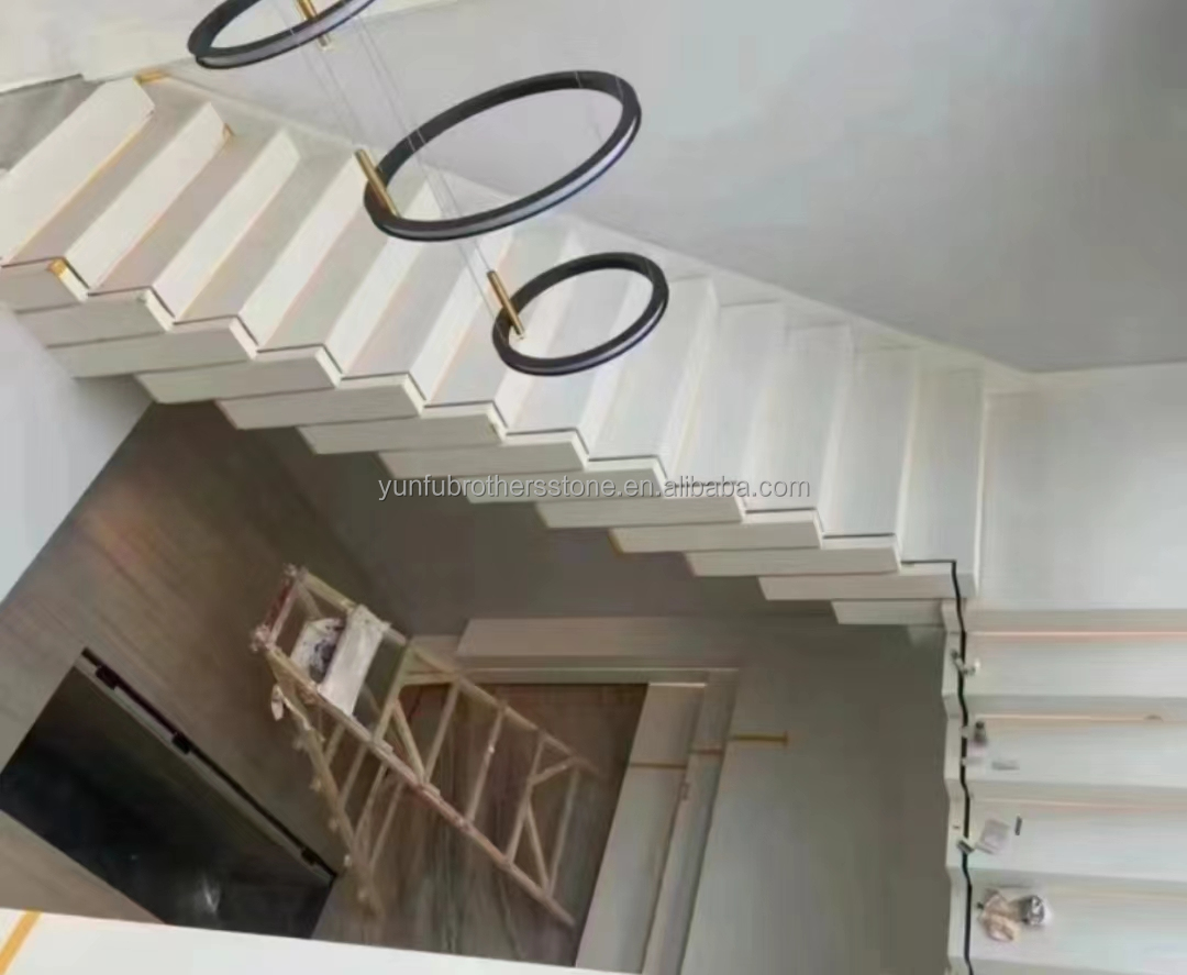 Upgrade Your Hotel Interior with Modern Design Stair Treads Artificial Stone Material