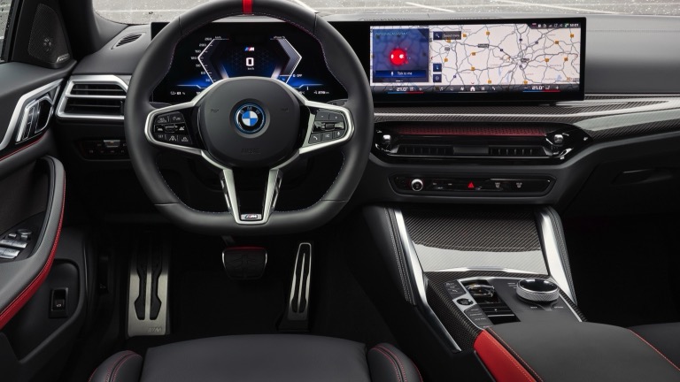 Pure Electric Vehichle High Performace 450km Range BMW I4 Acceleration 0-100km/h At 3.9s 225km/h Top Speed 400kw Power