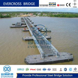 Quality Reusable Floating Pontoon Bridge Inconvenient Traffic For Rivers wholesale