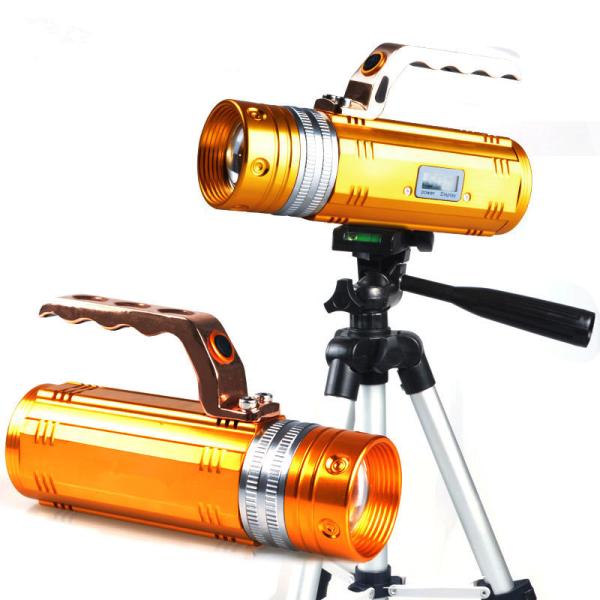 Led Display 10W Rotating Zoom Yellow&Blue&White Night Fishing Led Lamp