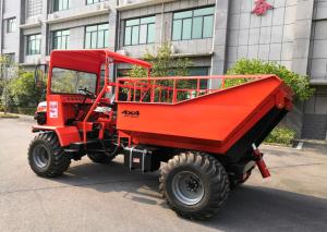 Quality Red Color 4 Ton Mini Farm Tractor Articulated Chassis Full Hydraulic Steering wholesale