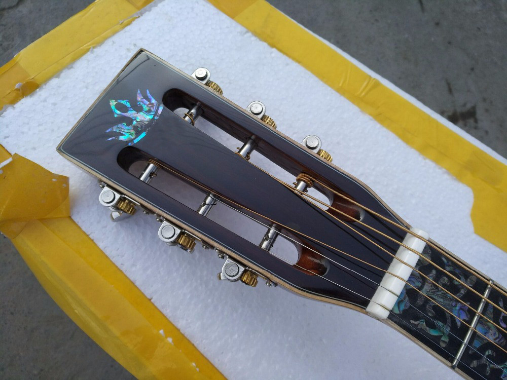 AAAAA all solid wood ooo guitars customize OOO45 style right left handed solid acoustic electric guitar