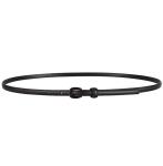1.0cm Women's Fashion Leather Belts Skinny Painted Pin Buckle