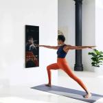 Floor Standing Smart Fitness Mirror , Full Body Workout Mirror 500 Nits 1920