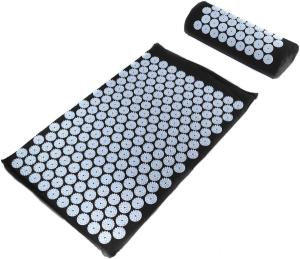 Quality Relieve Sciatic 66*24cm Massage Acupressure Yoga Mat Black Acupressure Pad wholesale