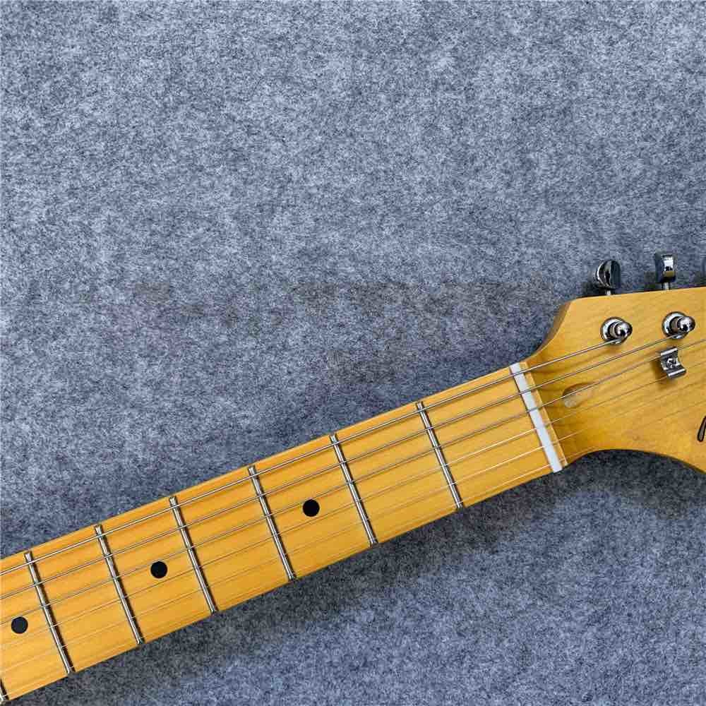 High Quality Electric Guitar Relic Retro Strat Electric Guitar with Pink Flower Color free shipping