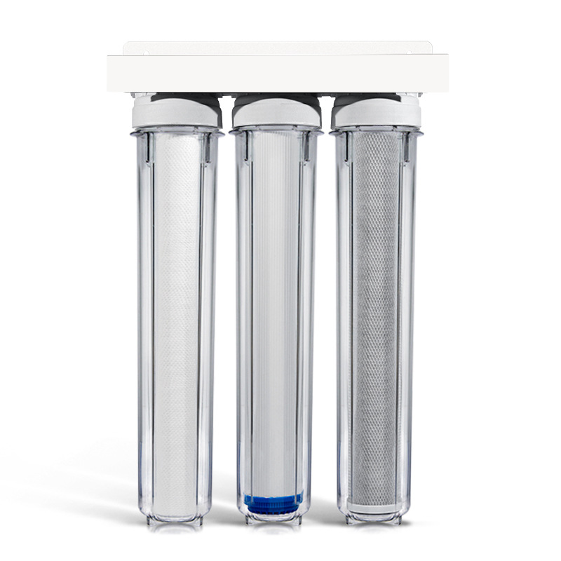 Powerful 3 Stage Whole House Water Filter System with Activated Carbon Filter Housing