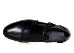 Double Buckled Men'S Dress Shoes Italian Leather Monk Strap Shoes