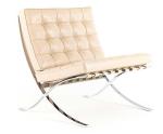 Leisure Leather Vintage Chair Barcelona Chair With Metal Legs