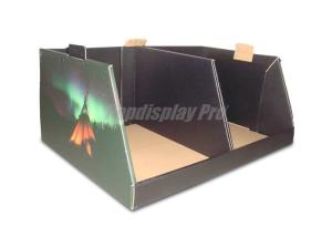 Quality Stylish Rigid Cardboard Counter Display Stands , Black Cardboard Table Top Displays wholesale