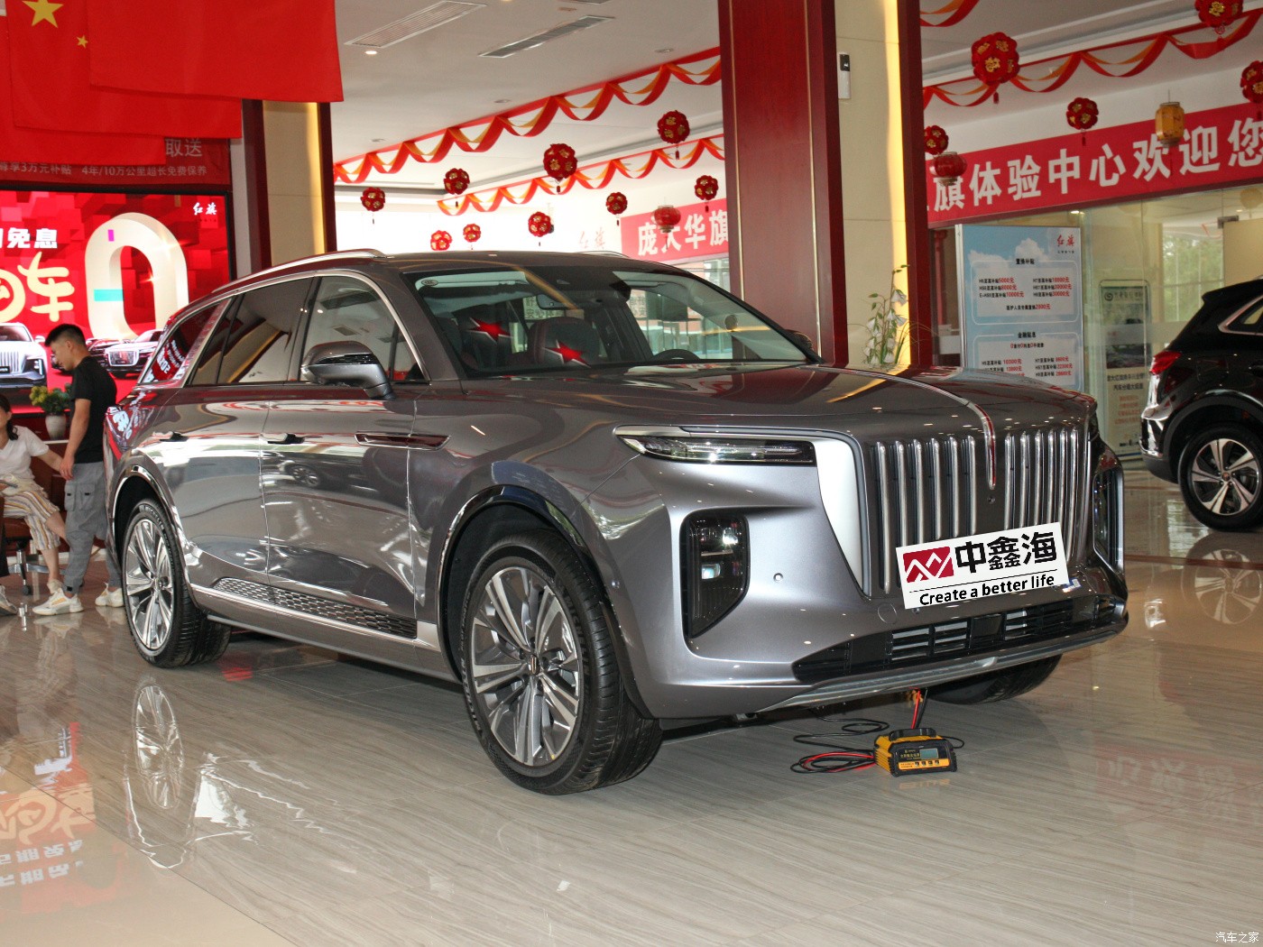 New car Hongqi E-HS9 2021 460KM Flag at version 6 seats LARGE SUV electric vehicles automobile fast speed for adults