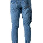 Spring Summer Cool Fabric Ice Touch Denim Cargo Pants Material 280gsm 60 inch