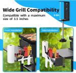 Charcoal Barbecue Grill Accessories Holder with Magnetic Strip Paper Towel